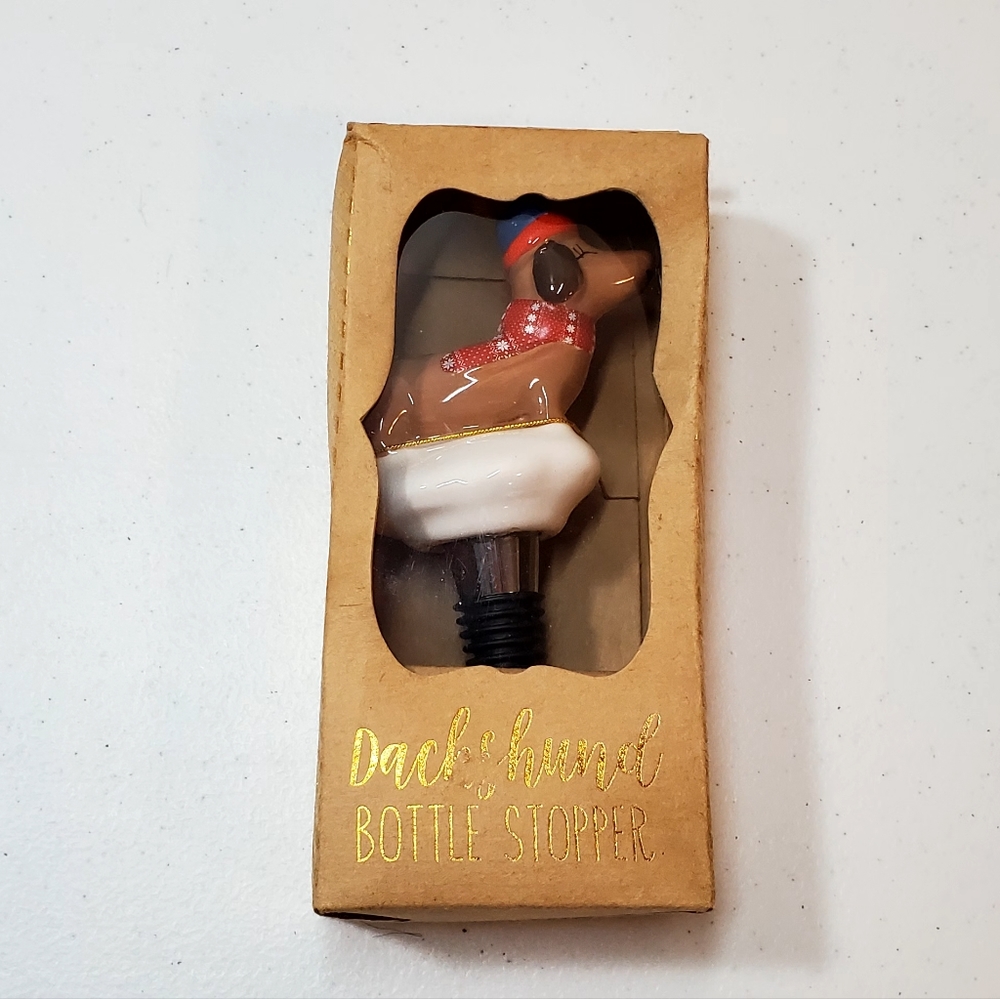 New TMD Dachshund Bottle Stopper